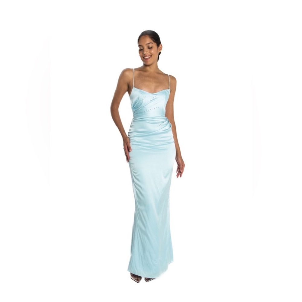 The Bar Yves Gown and Gloves Ice